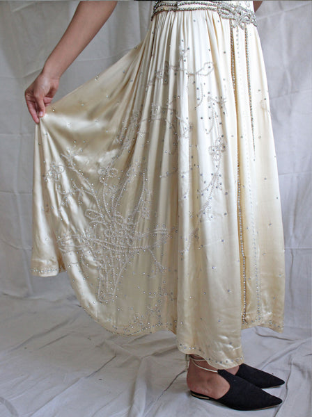 20s Couture Embellished Silk Dress