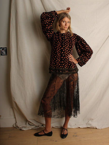 Turn-of-the-Century Velvet Jacket