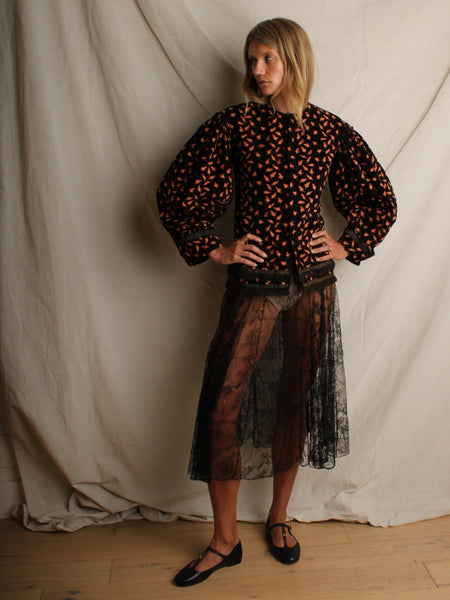 Turn-of-the-Century Velvet Jacket