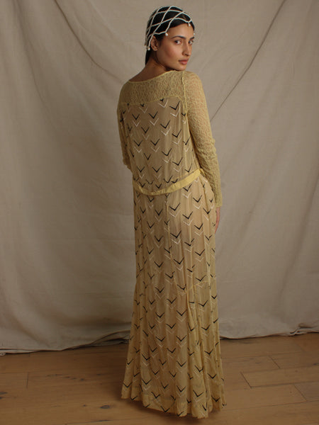 Edwardian Embroidered Lace Dress