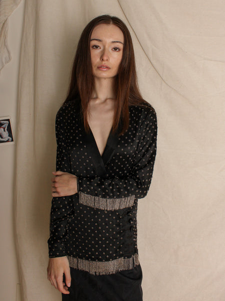 20s Beaded Silk Jacket