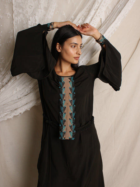 20s Beaded Silk Dress