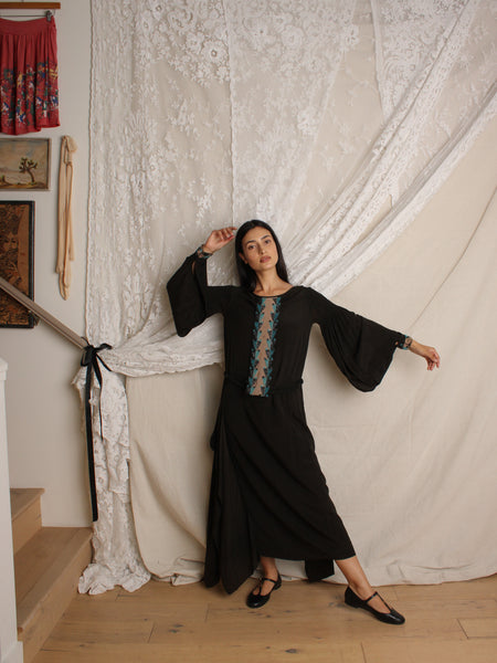 20s Beaded Silk Dress