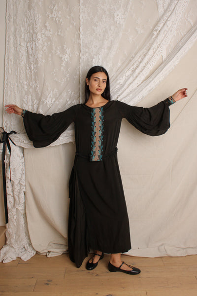 20s Beaded Silk Dress