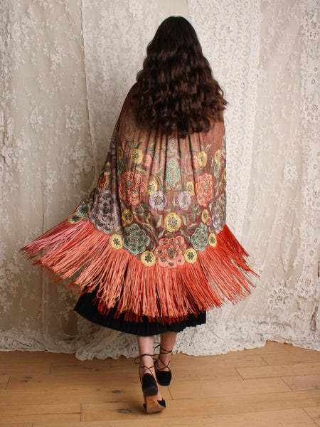 20s Embellished Lamé Cloak