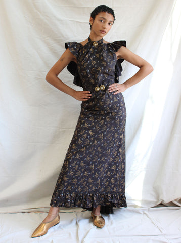 30s Backless Gown