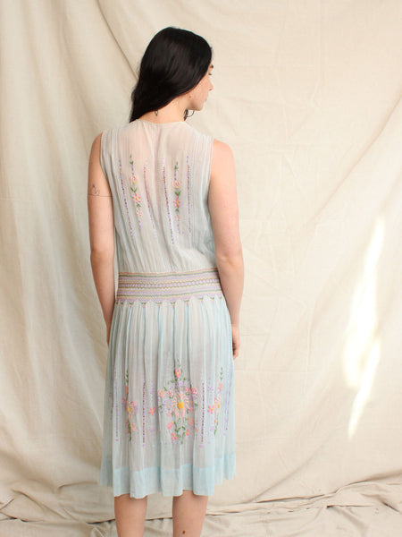 30s Hungarian Embroidered Dress