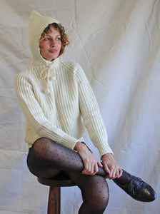 30s Ribbed Knit Pullover