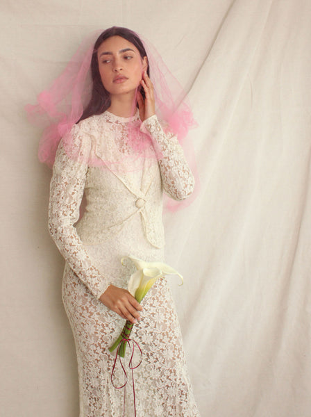 30s Two Piece Lace Ensemble