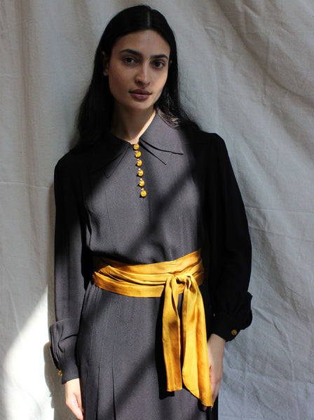40s Double Collar Dress