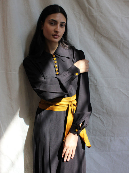 40s Double Collar Dress