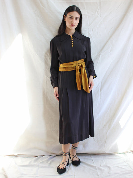 40s Double Collar Dress
