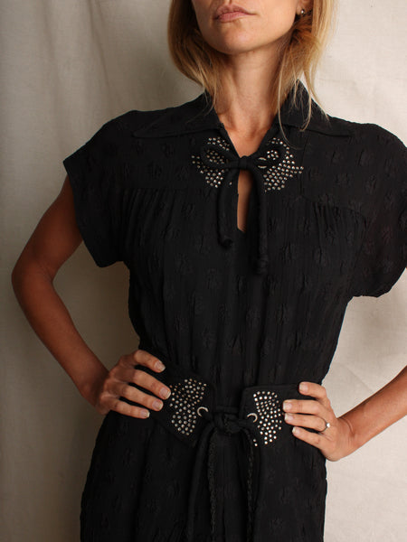 40s FOGA Textured Gown
