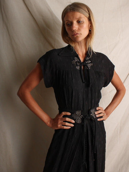 40s FOGA Textured Gown