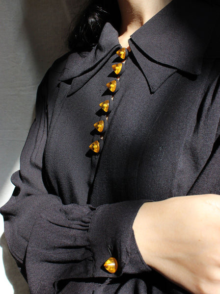 40s Double Collar Dress
