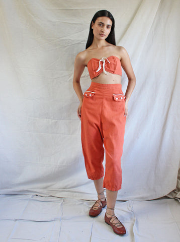 50s Summer Ensemble in Pumpkin