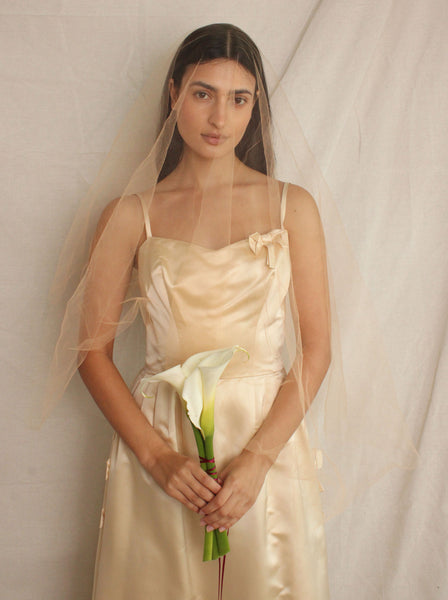 40s Florence Pritchett for Frank Starr Satin Gown