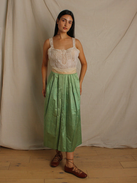 Circa 1900 Chinese Silk Embroidered Skirt