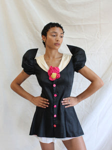 Early 30s Polished Cotton Tunic