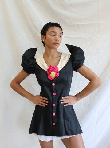 Early 30s Polished Cotton Tunic
