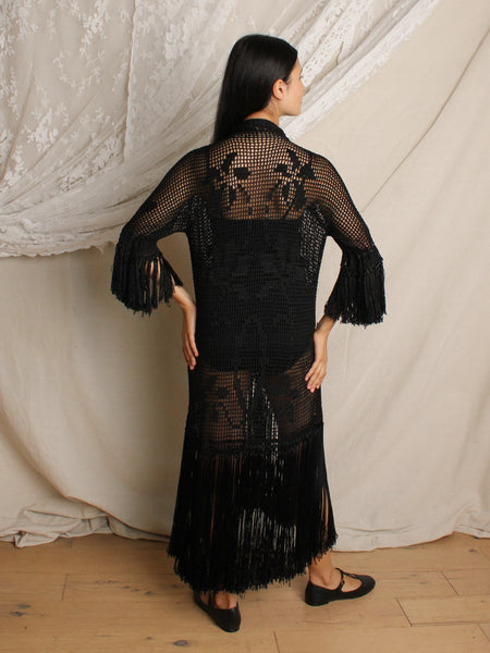 20s Crochet Fringe Dress