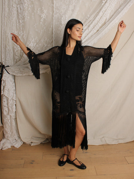 20s Crochet Fringe Dress