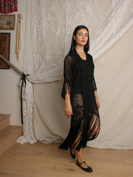 20s Crochet Fringe Dress