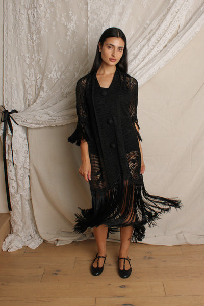 20s Crochet Fringe Dress