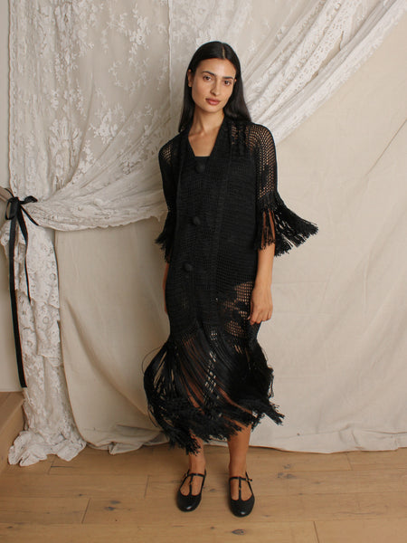 20s Crochet Fringe Dress