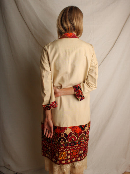 20s Silk Coat w Embroidery