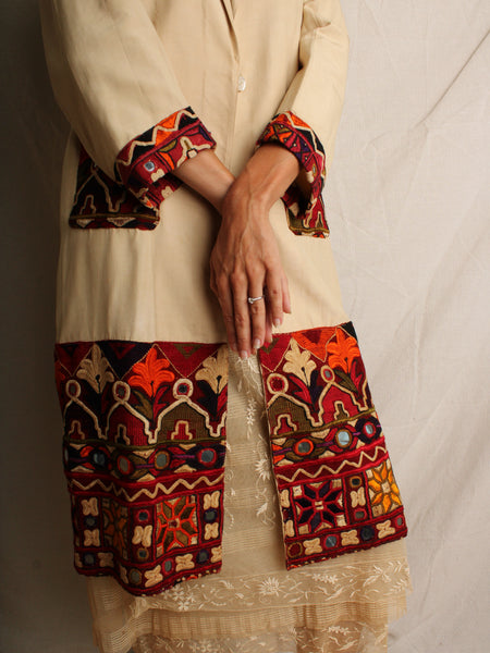 20s Silk Coat w Embroidery