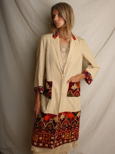 20s Silk Coat w Embroidery