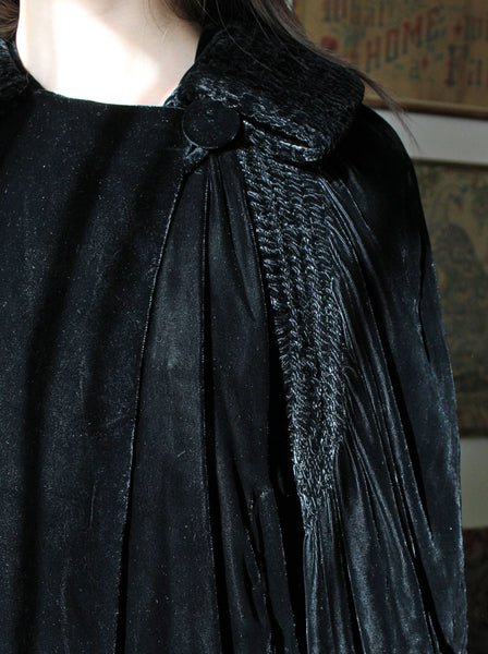 20s Silk Velvet Opera Coat