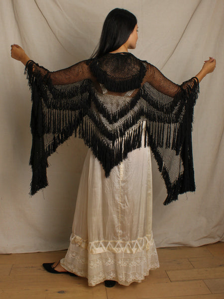20s Fringe Net Shawl