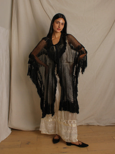 20s Fringe Net Shawl