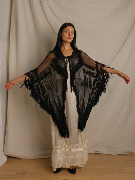 20s Fringe Net Shawl