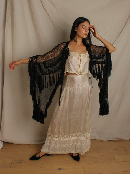 20s Fringe Net Shawl