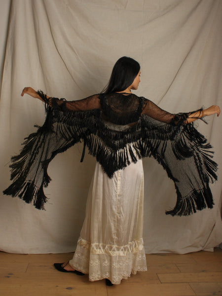 20s Fringe Net Shawl