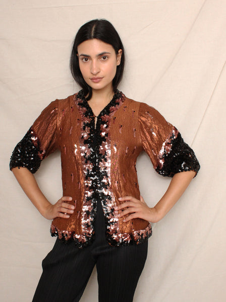 30s Ombré Sequin Top