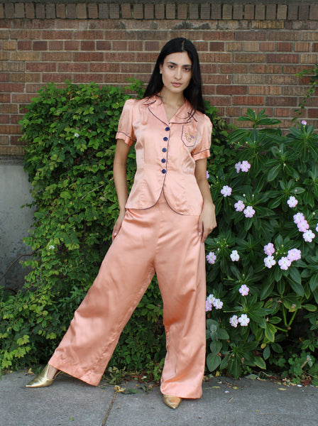 30s Silk Loungewear Set