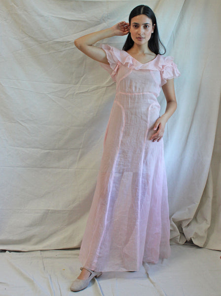 30s Pink Organza Gown