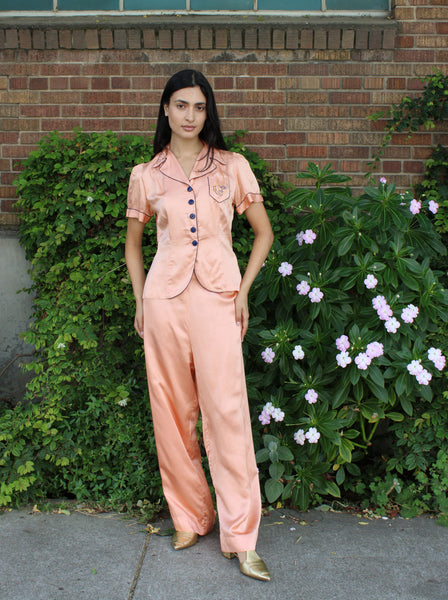 30s Silk Loungewear Set