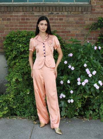 30s Silk Loungewear Set
