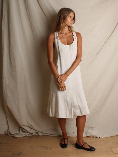 40s Linen Summer Dress