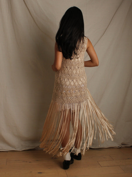 40s Ribbon Work Fringe Vest