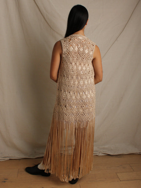 40s Ribbon Work Fringe Vest