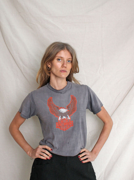 70s Oakland Harley Davidson Eagle Tee