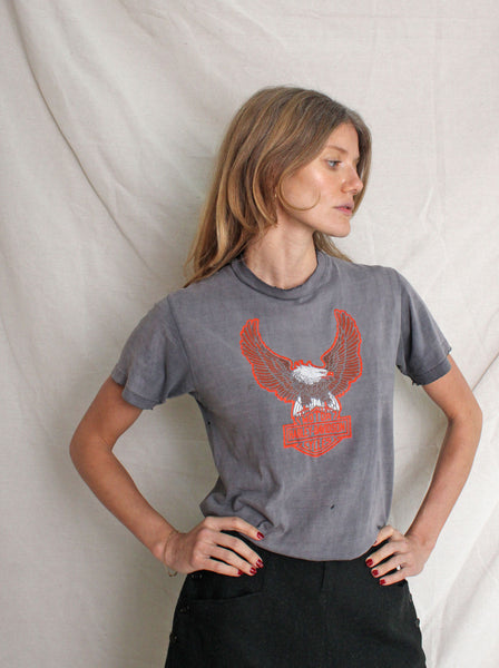 70s Oakland Harley Davidson Eagle Tee