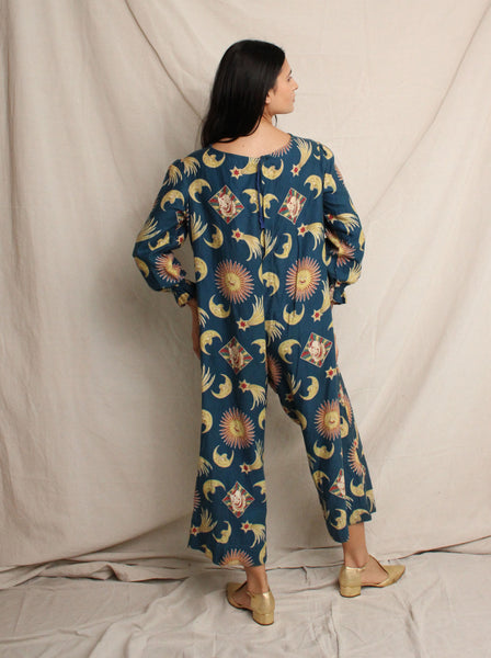Antique Celestial Print Jumpsuit