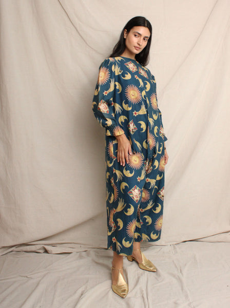 Antique Celestial Print Jumpsuit